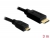 82870 Delock Kabel High Speed HDMI with Ethernet micro D-Stecker > mini C-Stecker 3 m small