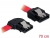 82604 Delock Cable SATA 70cm  left/straight metal red small