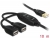 82960 Delock Extension Cable USB 2.0 > 2 x USB female, active 10 m small