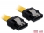 82484 Delock SATA Kabel 100cm gerade/gerade Metall gelb small