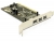 89106 Delock PCI Karte 1 x FireWire A + 2 x FireWire B small