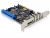 89140 Delock PCI card combo USB2.0/eSATA/ATA small
