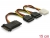 60106 Delock Cable Power SATA 15pin > 3x SATA HDD + 1x 4pin Molex small