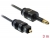 82877 Delock Toslink standardni kabel muški > Toslink mini muški od 3,5 mm 3 m small