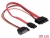 83120 Delock Kabel Micro SATA Buchse + SATA Power > SATA 7 Pin small