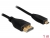 83134 Delock Cable High Speed HDMI with Ethernet A- male > micro D-male Slim 1 m small