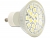 46281 Delock Lighting GU10 LED illuminant 24x SMD warm white 3.5W glass cover small