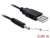 82460 Delock Kabel USB Power > DC 3,1 x 1,3 mm Stecker 0,8 m  small