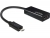 65437 Delock Adaptér MHL samec (Samsung S3, S4) > High Speed HDMI samice + USB Micro-B samice small