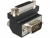 65426 Delock Adapter DVI 24+5 pin female > VGA 15 pin male 270° angled small
