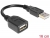 83261 Delock Verlängerungskabel USB 2.0 A/A flexibel (Schwanenhals) 16 cm small