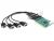 89328 Delock PCI Karte > 4 x Seriell RS-232 High Speed 921K mit Spannungsversorgung small