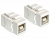 86318 Delock Keystone module USB 2.0 B female > USB 2.0 B female  small
