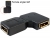 65379 Delock Adapter DisplayPort female > DisplayPort female angled left small