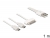 83420 Delock Wielofunkcyjny kabel USB do ładowania 1 x 30-pinowe złącze Apple / Samsung, 2 x złącze Micro USB small