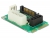 95241 Delock MiniPCIe Converter mSATA full size > 1 x SATA 7 Pin female + current supply small
