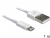 83449 Delock Cable de datos y alimentación USB para IPhone 5 blanco small