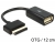 83450 Delock ASUS Eee Pad 40 érintkezős dugó > USB-A OTG hüvely átalakító kábel 12 cm small