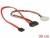 84376 Delock Kabel SATA Slimline Stecker + 4 Pin Strom 12 V > SATA small