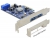 89367 Delock PCI Express Karta > 2 x externí Multiport USB 3.0 + eSATAp + 1 x interní 19 pin USB 3.0 small