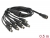 83447 Delock Cable DC Splitter 5.5 x 2.1 mm 1 x female > 8 x male small