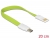 83486 Delock Cable USB 2.0 male > Micro USB male 20 cm green small