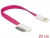 83487 Delock Kabel USB 2.0 Stecker > IPhone 30 Pin Stecker gewinkelt 20 cm rosa small