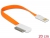 83492 Delock Cable USB 2.0 male > IPhone 30 pin male angled 20 cm orange small