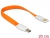 83493 Delock Kabel USB 2.0 Stecker > Micro USB Stecker  20 cm orange  small