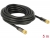 88921 Delock Antenna cable F Plug > F Plug RG-6/U 5 m black small