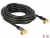 88917 Delock Antennkabel med IEC-hane vinklad > IEC-hona vinklat RG-6/U 5 m svart small