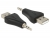 65560 Delock Adapter USB-A male > Stereo jack 3.5 mm male 3 pin IPod Shuffle small
