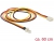 83654 Delock Power Cable 3 pin male > 3 pin female (fan) 60 cm small