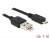 83614 Delock Tápfeszültség-megosztó kábel USB 2.0 A típusú + Micro-B kombinált csatlakozódugó > USB 2.0 Micro-B típusú csatlakozódugó OTG 1 m small