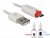 83604 Delock Data- and power cable USB 2.0-A male > Micro USB-B male with LED indication white small