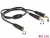 65550 Delock Adapter Klinkenbuchse 3,5 mm 4 Pin > 2 x Klinkenstecker 3,5 mm 3 Pin (iPhone Headsets) small