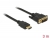 84671 Delock Kábel DVI 18+1 csatlakozódugóval > HDMI-A csatlakozódugóval, 3 m, fekete small