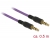 84756 Delock Stereo Jack Cable 3.5 mm 4 pin male > male 0.5 m purple small