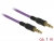 84757 Delock Stereo Jack Cable 3.5 mm 4 pin male > male 1 m purple small