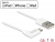 83768 Delock Καλώδιο USB δεδομένων και τροφοδοσίας για iPhone™, iPad™, iPod™ κεκλιμένο λευκό small