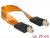 89435 Delock Antenna Cable F Jack > F Jack PCB Foil Cable 25 cm Window Leading Cable small