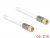 88994 Delock Antenna Cable F Plug > F Plug RG-6/U Quad Shield 2 m White Premium small