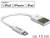 83871 Delock USB data and power cable for iPhone™, iPad™, iPod™ 15 cm white small