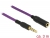 84796 Delock Extension Cable Audio Stereo Jack 3.5 mm male / female iPhone 4 pin 3 m purple small