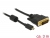 83587 Delock HDMI-kabel Micro-D (hane) > DVI 24+1 (hane) 3 m small