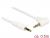 83753 Delock Stereo Jack Cable 3.5 mm 3 pin male > male angled 0.5 m white small
