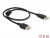 83401 Delock USB 2.0-s bővítőkábel A-típusú csatlakozódugóval > USB 2.0-s, A-típusú csatlakozóhüvellyel, 0,5 m, fekete small