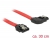83968 Delock SATA 6 Gb/s Cable straight to right angled 30 cm red small