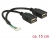 84833 Delock Cable USB 2.0 pin header female 1,25 mm 8 pin > 2 x USB 2.0 Type-A female 15 cm small