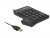 12482 Delock USB-billentyűzet 19 billentyűvel + Tab billentyűvel (fekete) small